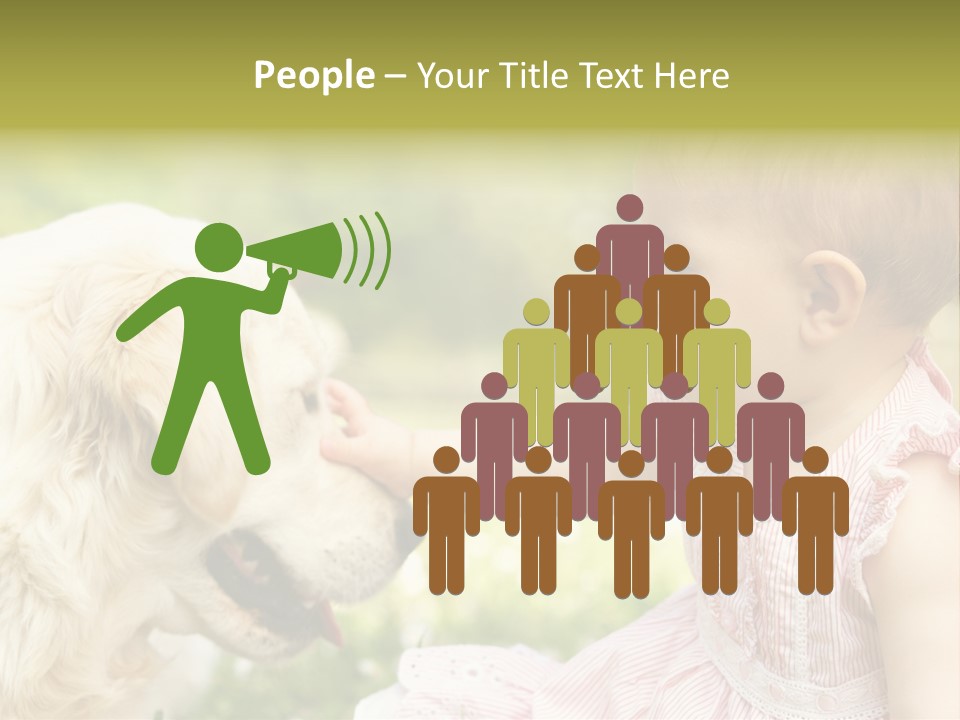 Pet Smiling Stroking PowerPoint Template