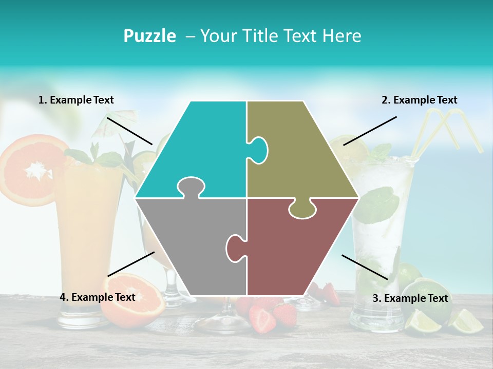 Paradise Grapefruit Party PowerPoint Template