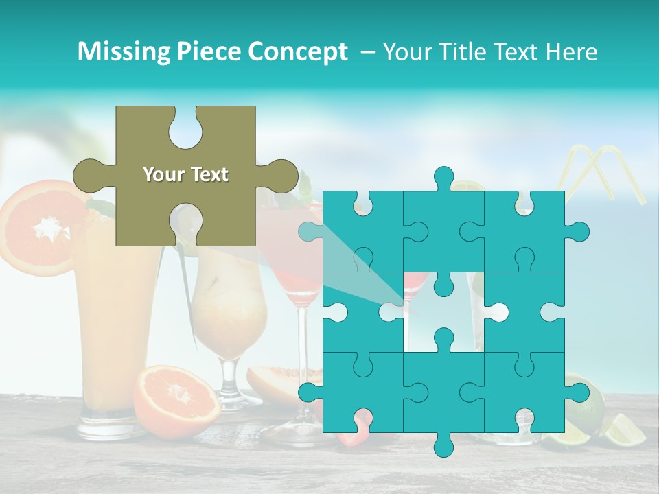 Paradise Grapefruit Party PowerPoint Template