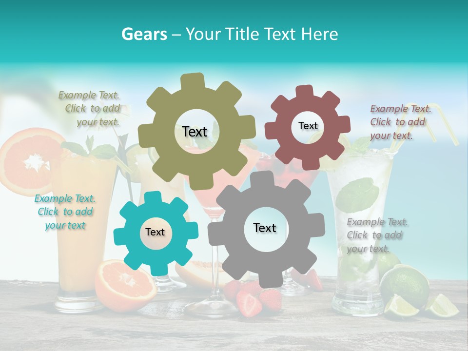 Paradise Grapefruit Party PowerPoint Template