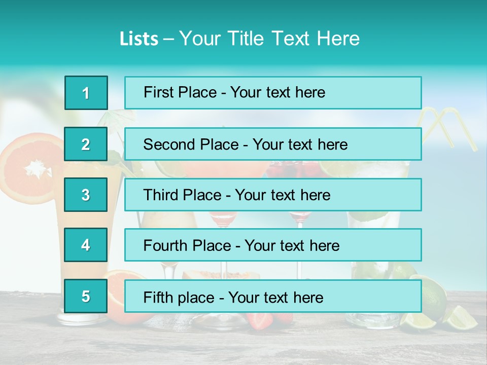 Paradise Grapefruit Party PowerPoint Template