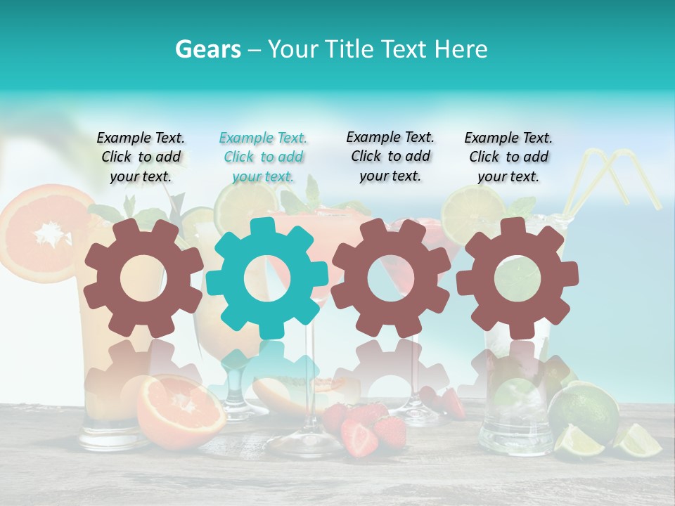 Paradise Grapefruit Party PowerPoint Template