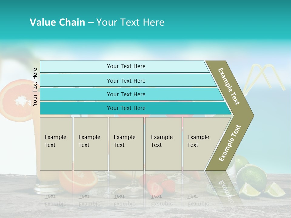 Paradise Grapefruit Party PowerPoint Template