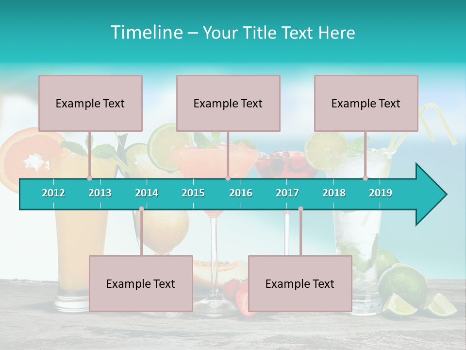 Paradise Grapefruit Party PowerPoint Template