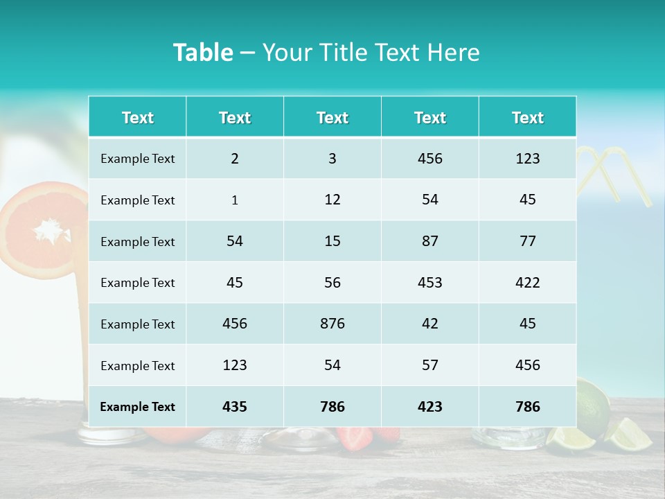 Paradise Grapefruit Party PowerPoint Template