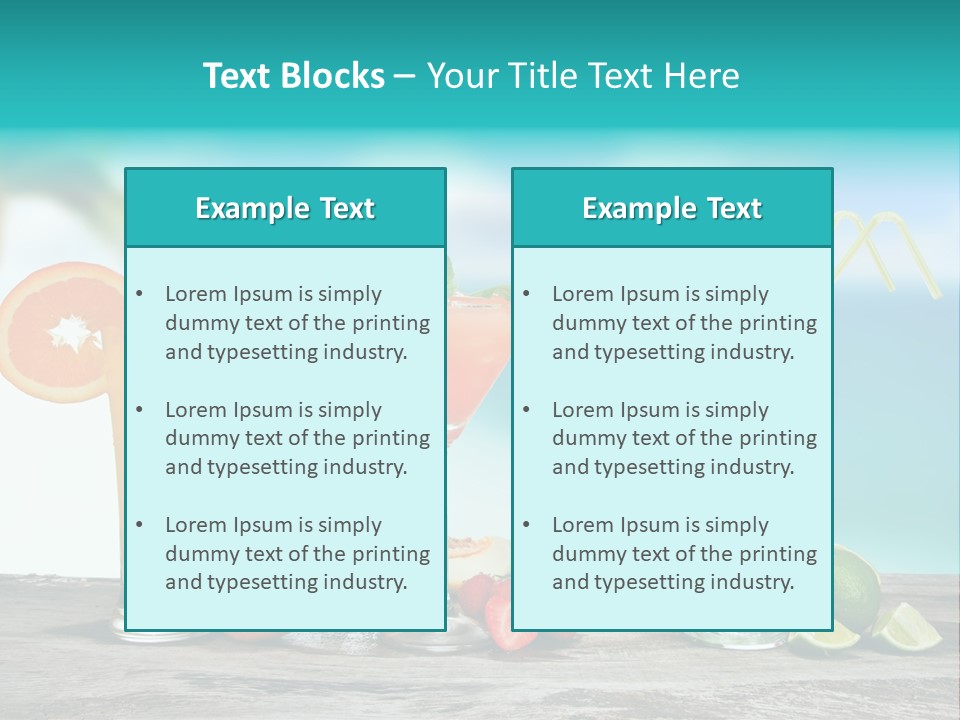 Paradise Grapefruit Party PowerPoint Template