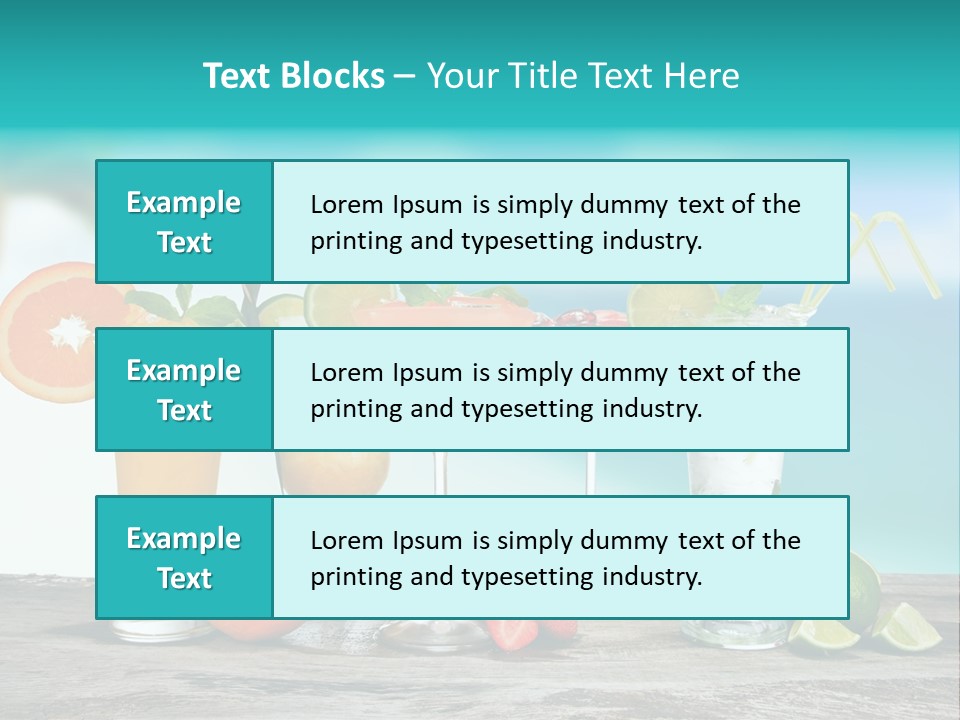 Paradise Grapefruit Party PowerPoint Template