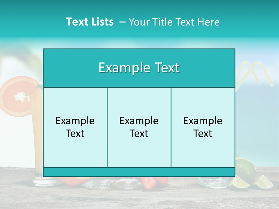 Paradise Grapefruit Party PowerPoint Template