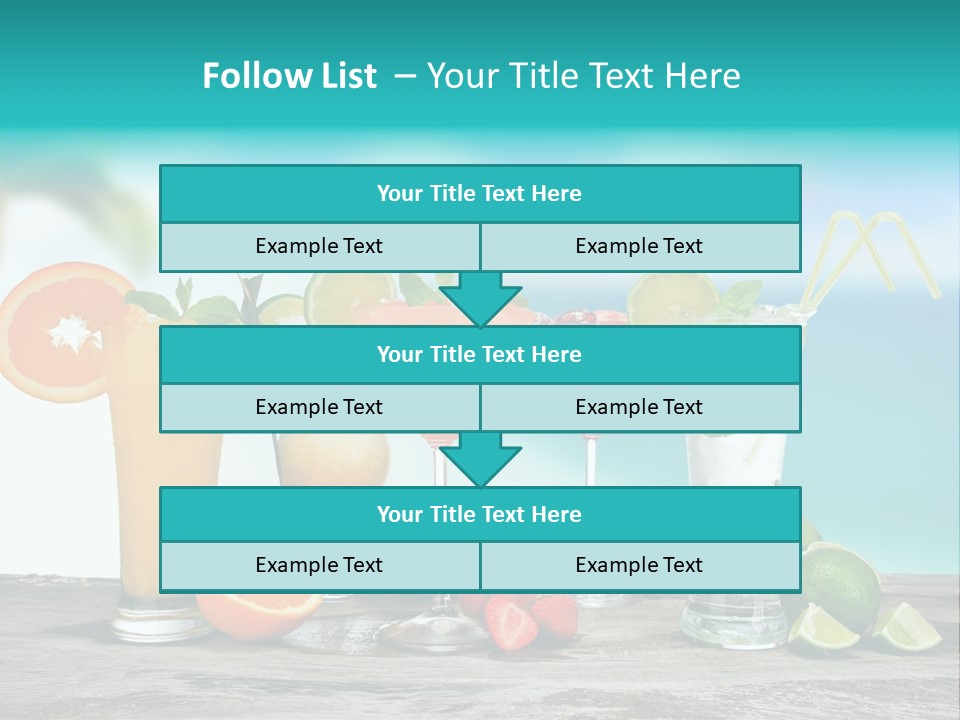 Paradise Grapefruit Party PowerPoint Template