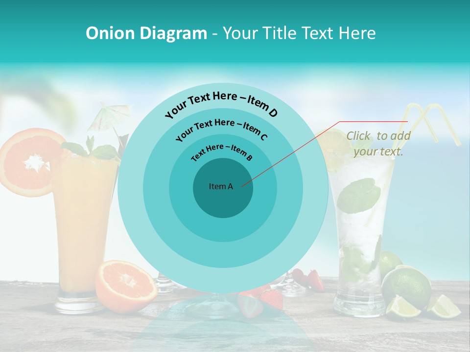 Paradise Grapefruit Party PowerPoint Template