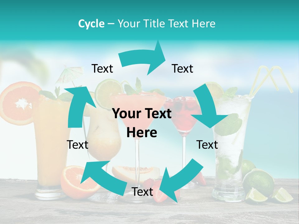 Paradise Grapefruit Party PowerPoint Template