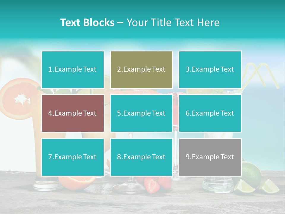 Paradise Grapefruit Party PowerPoint Template