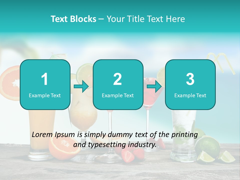 Paradise Grapefruit Party PowerPoint Template