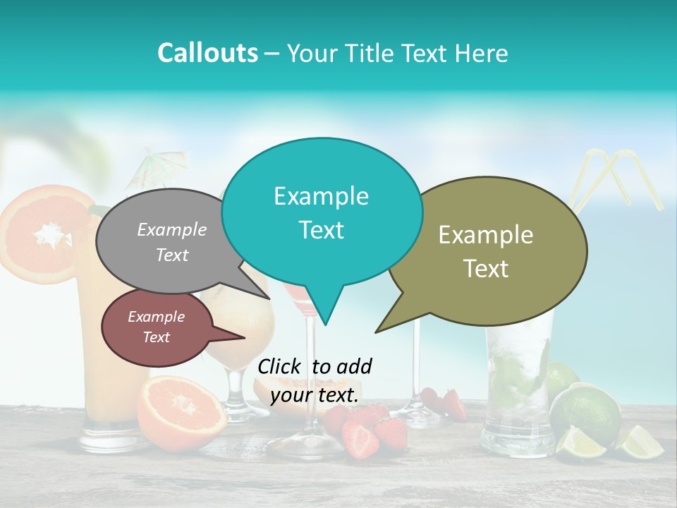 Paradise Grapefruit Party PowerPoint Template