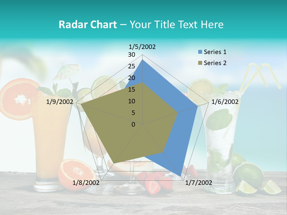 Paradise Grapefruit Party PowerPoint Template