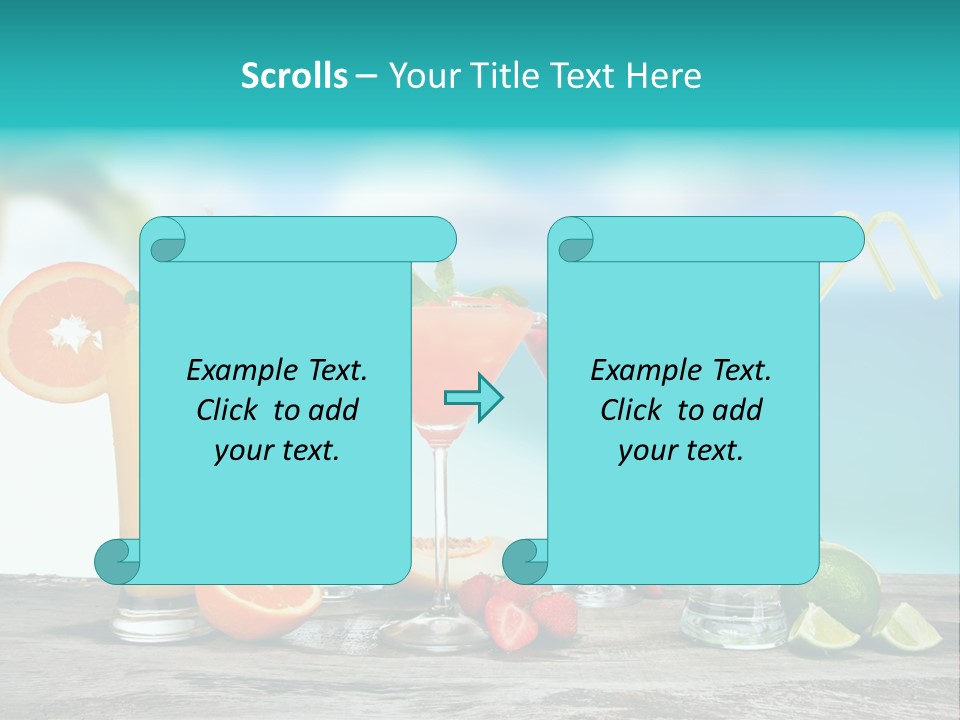 Paradise Grapefruit Party PowerPoint Template
