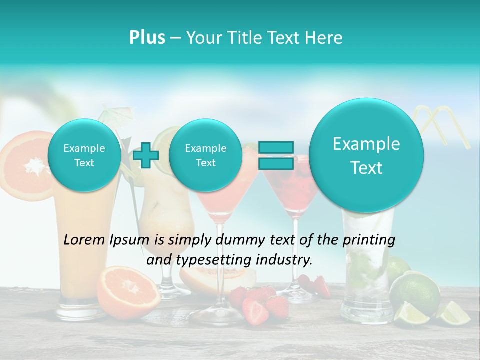 Paradise Grapefruit Party PowerPoint Template
