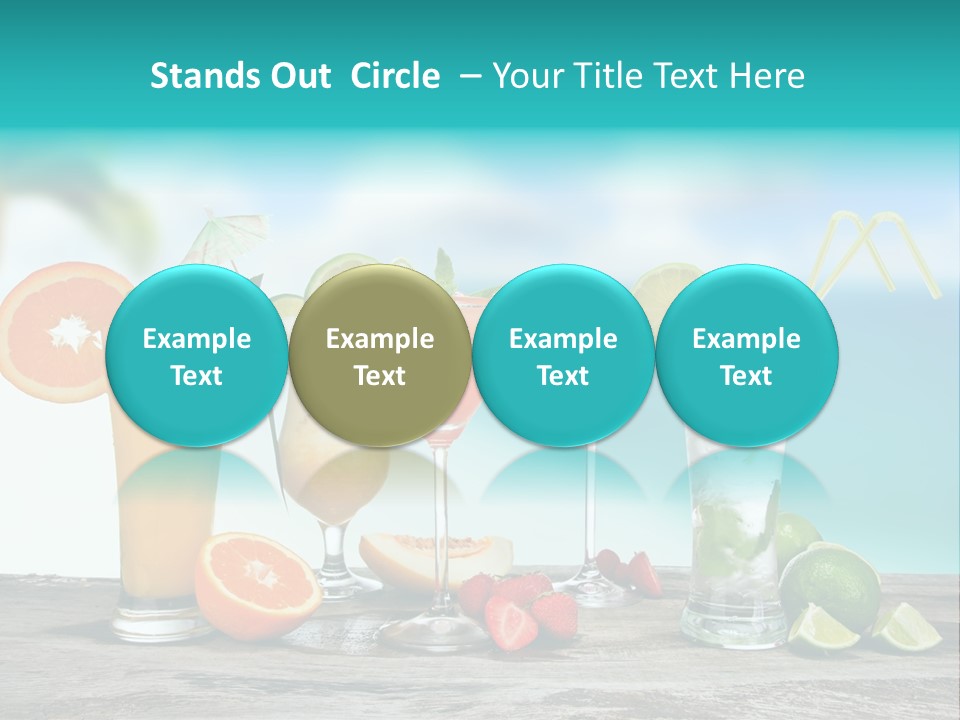 Paradise Grapefruit Party PowerPoint Template