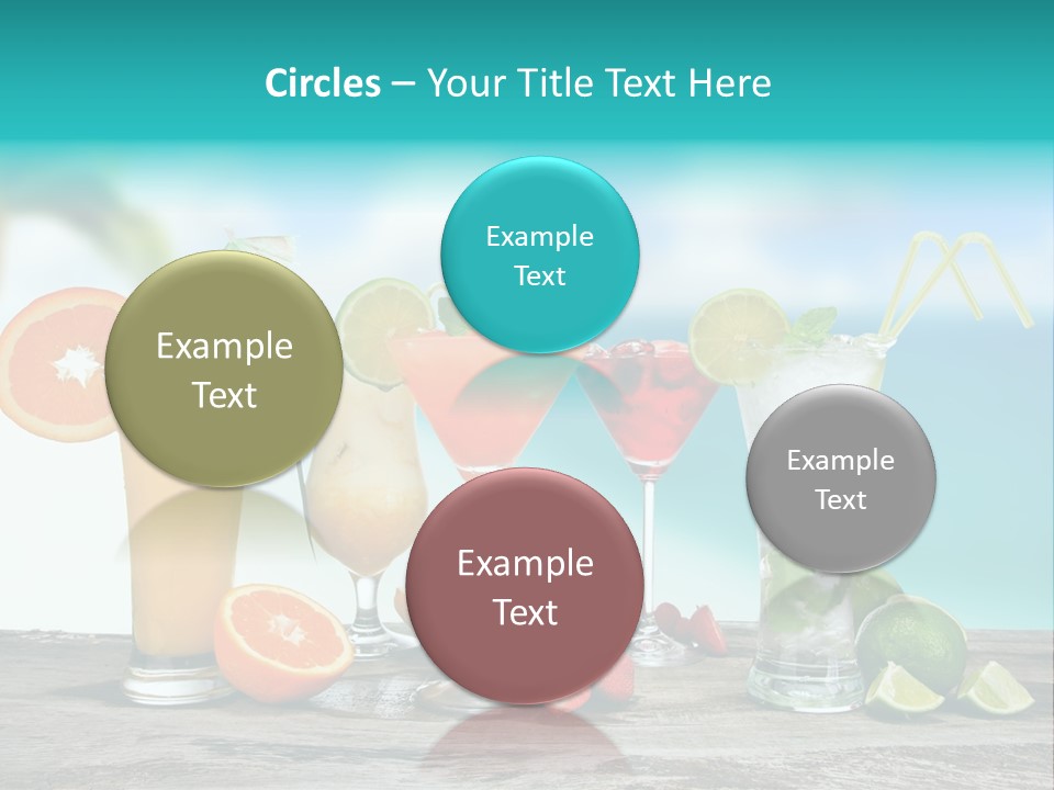 Paradise Grapefruit Party PowerPoint Template