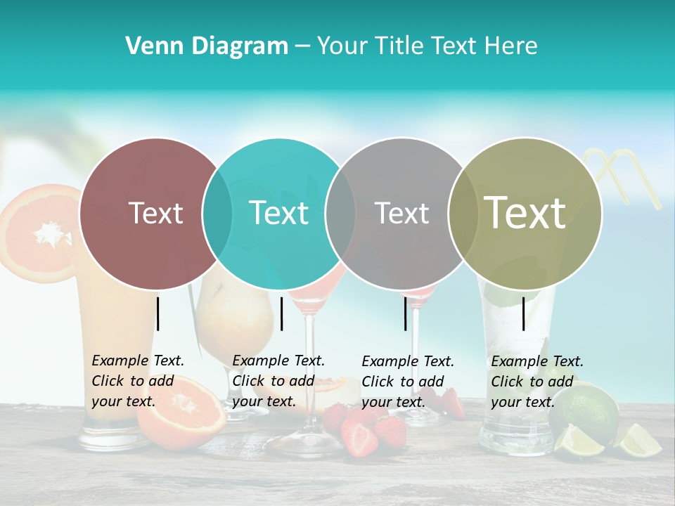 Paradise Grapefruit Party PowerPoint Template