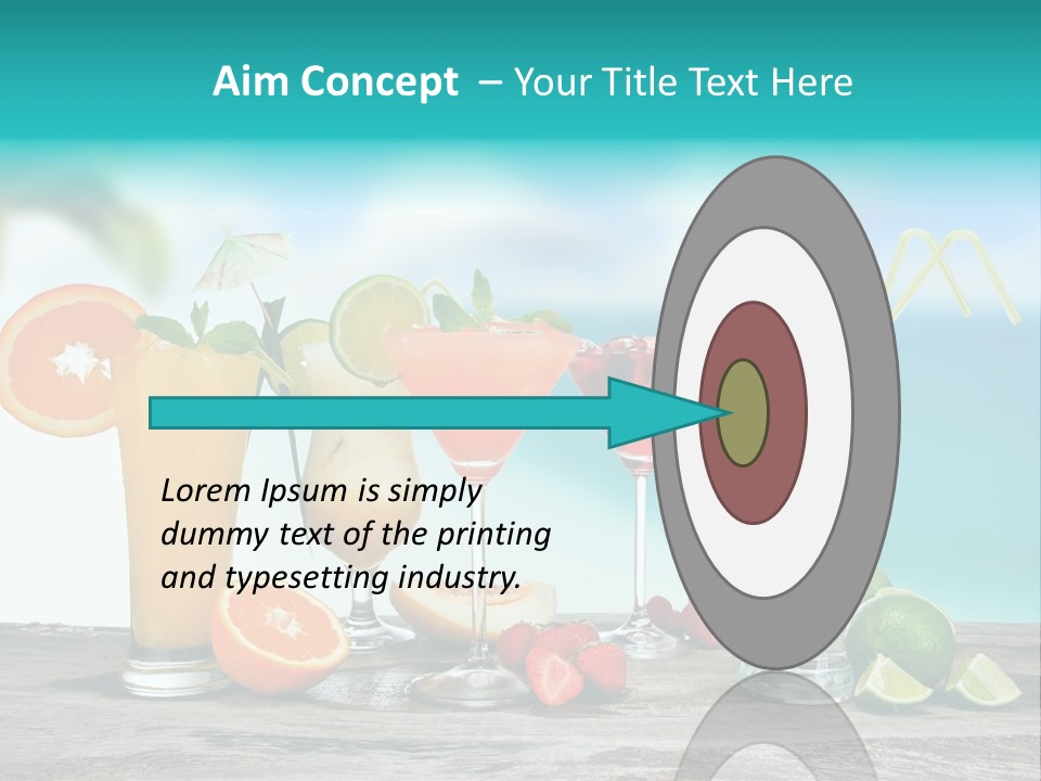 Paradise Grapefruit Party PowerPoint Template