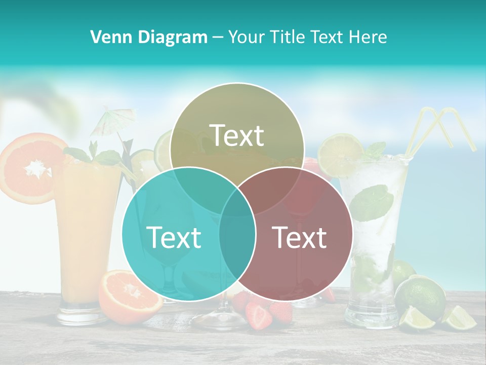 Paradise Grapefruit Party PowerPoint Template