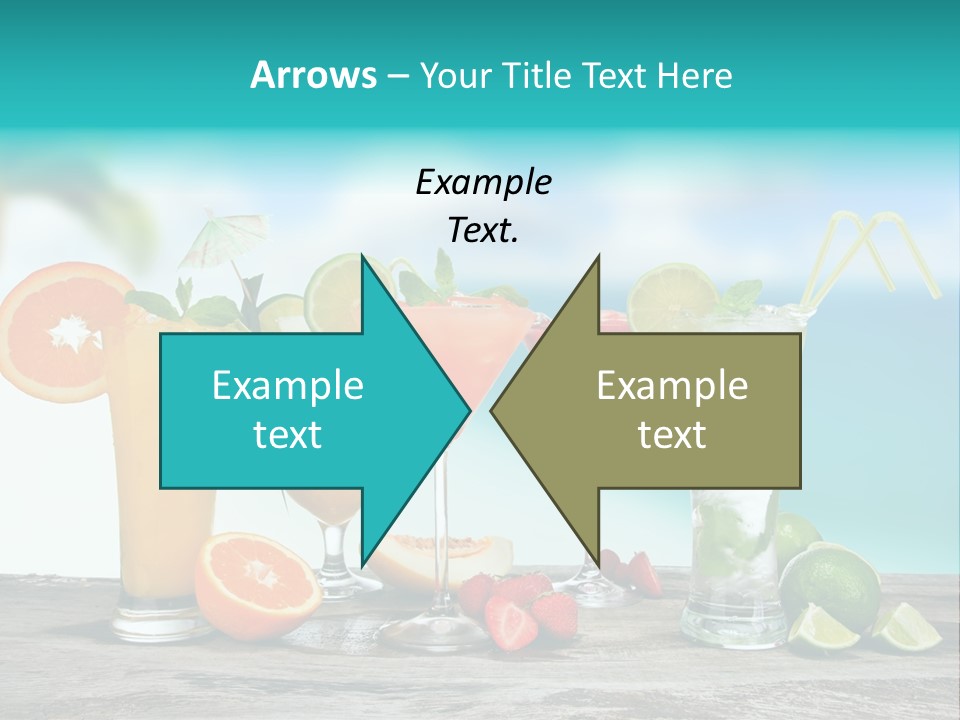 Paradise Grapefruit Party PowerPoint Template