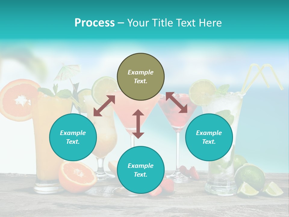 Paradise Grapefruit Party PowerPoint Template
