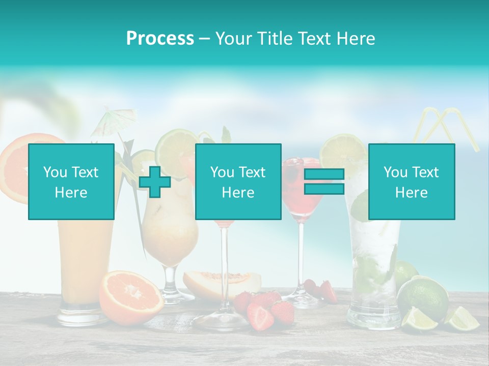 Paradise Grapefruit Party PowerPoint Template