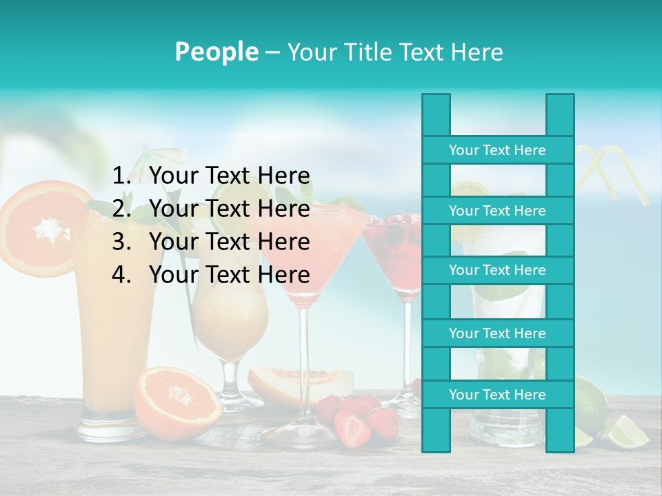Paradise Grapefruit Party PowerPoint Template