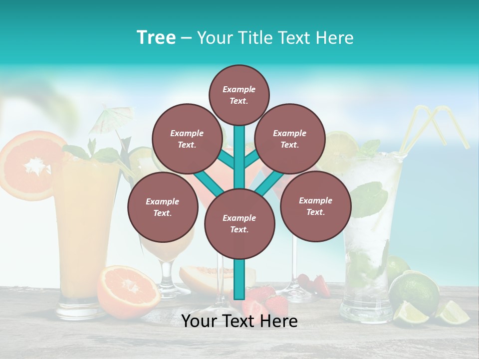 Paradise Grapefruit Party PowerPoint Template
