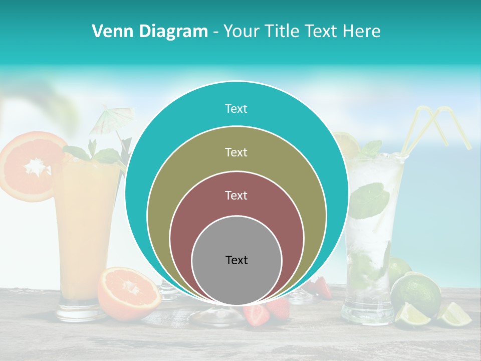 Paradise Grapefruit Party PowerPoint Template