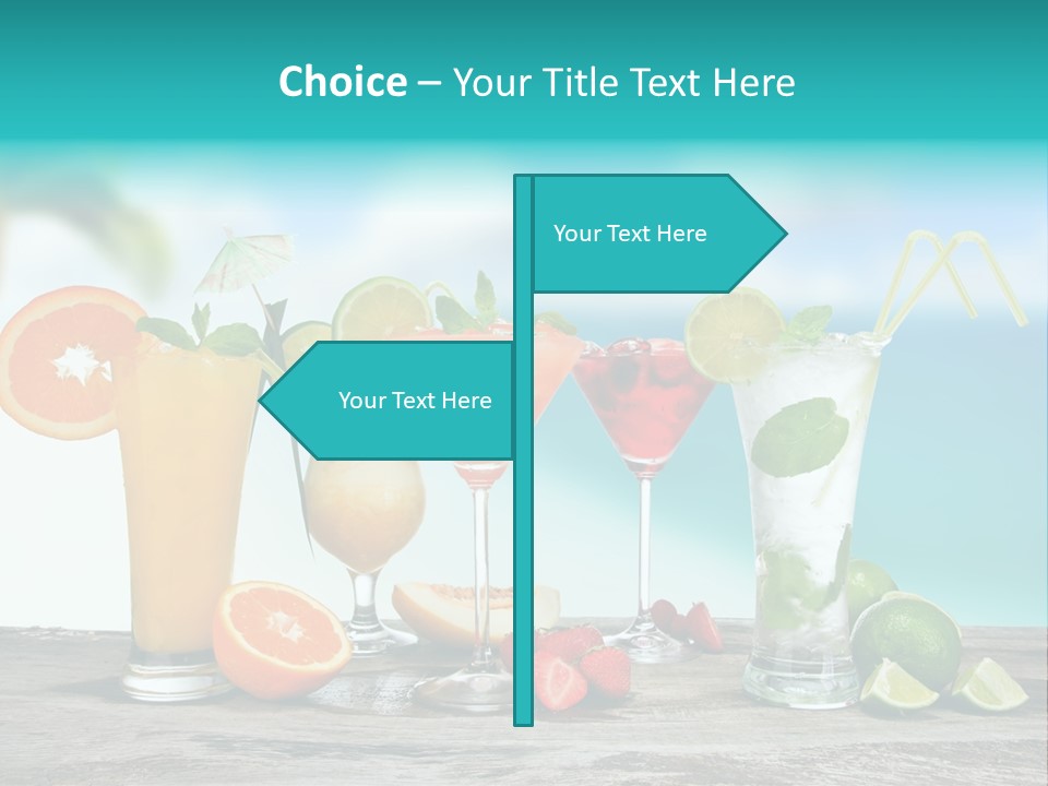Paradise Grapefruit Party PowerPoint Template