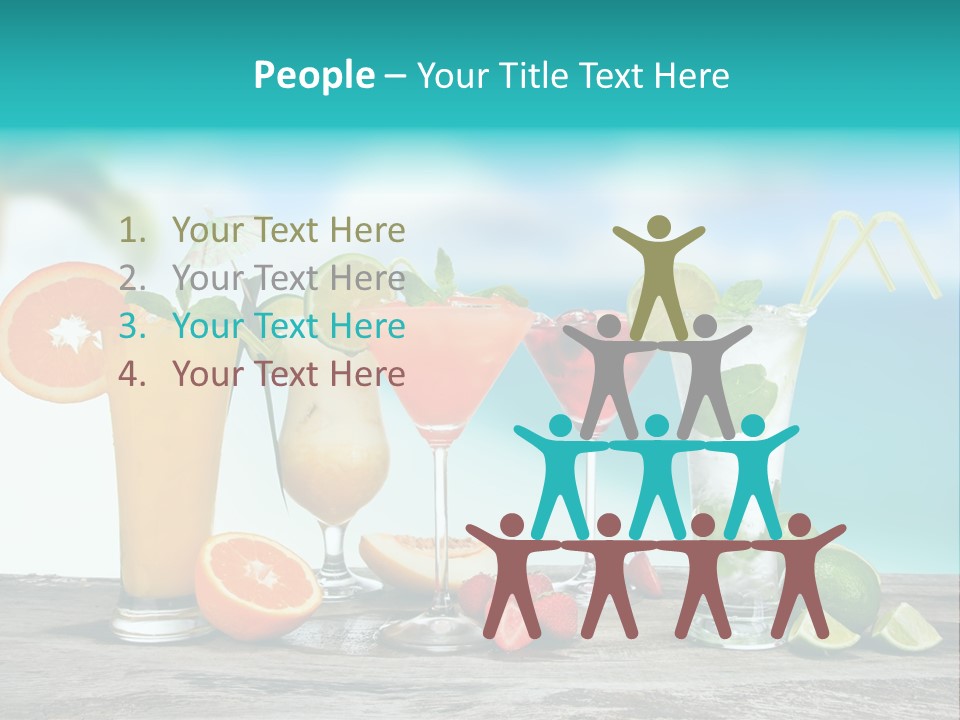 Paradise Grapefruit Party PowerPoint Template