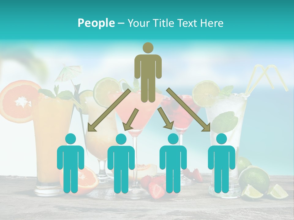 Paradise Grapefruit Party PowerPoint Template