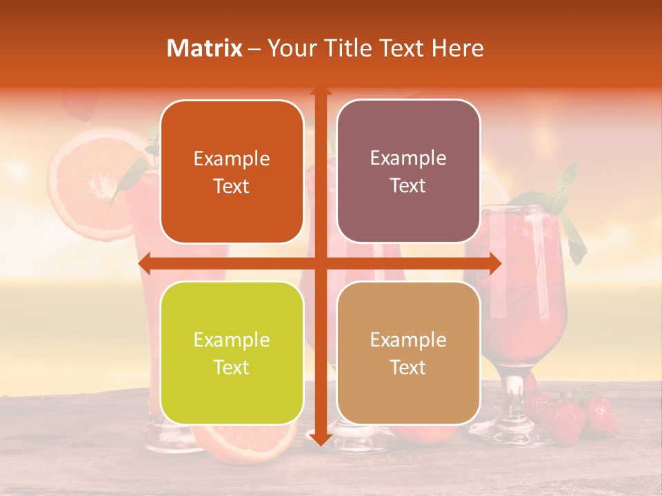 Summer Drink Bloody PowerPoint Template