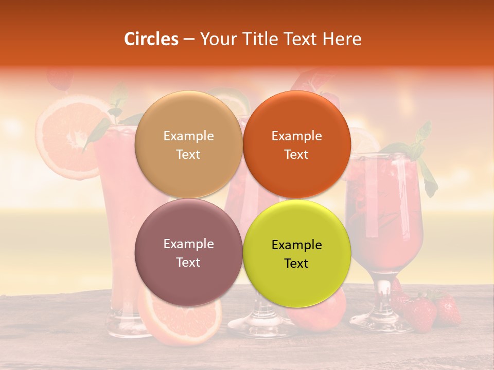 Summer Drink Bloody PowerPoint Template