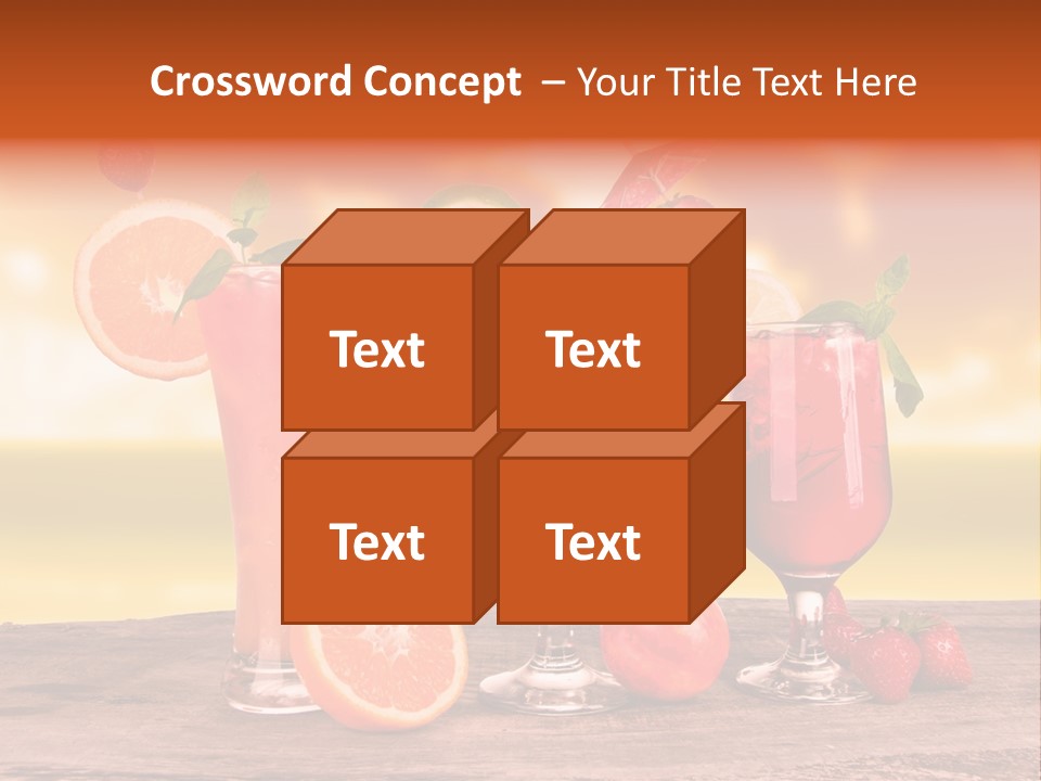 Summer Drink Bloody PowerPoint Template