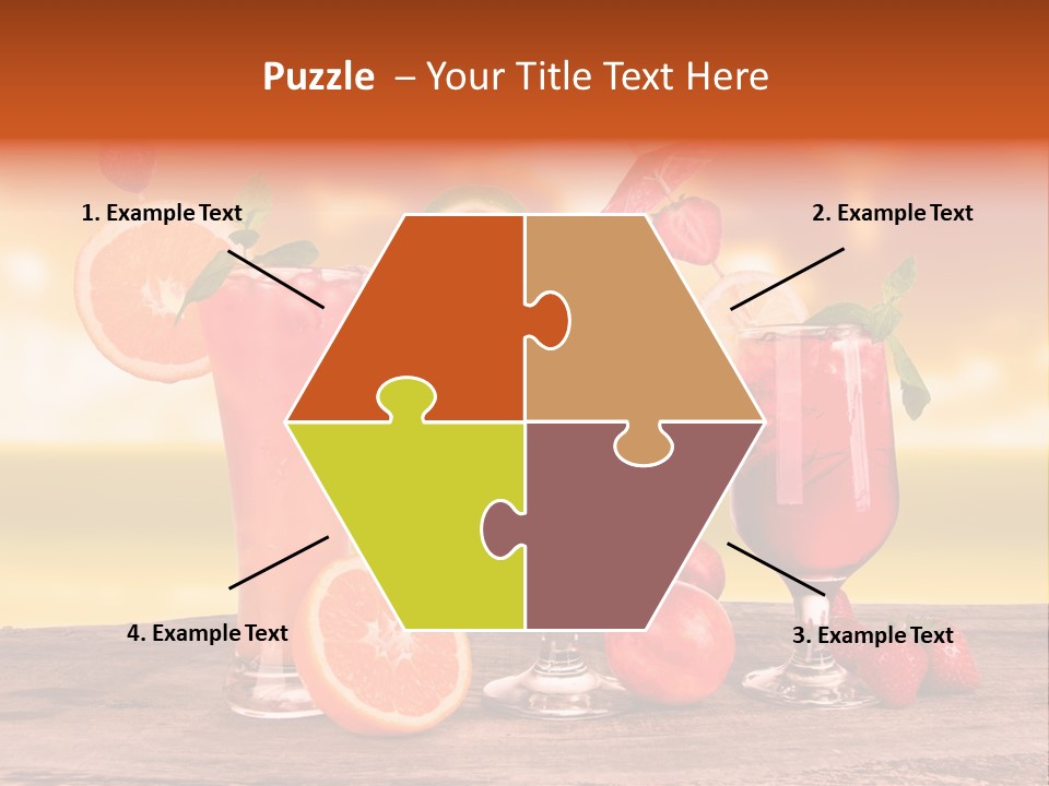 Summer Drink Bloody PowerPoint Template