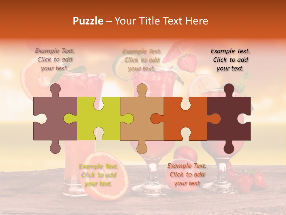 Summer Drink Bloody PowerPoint Template