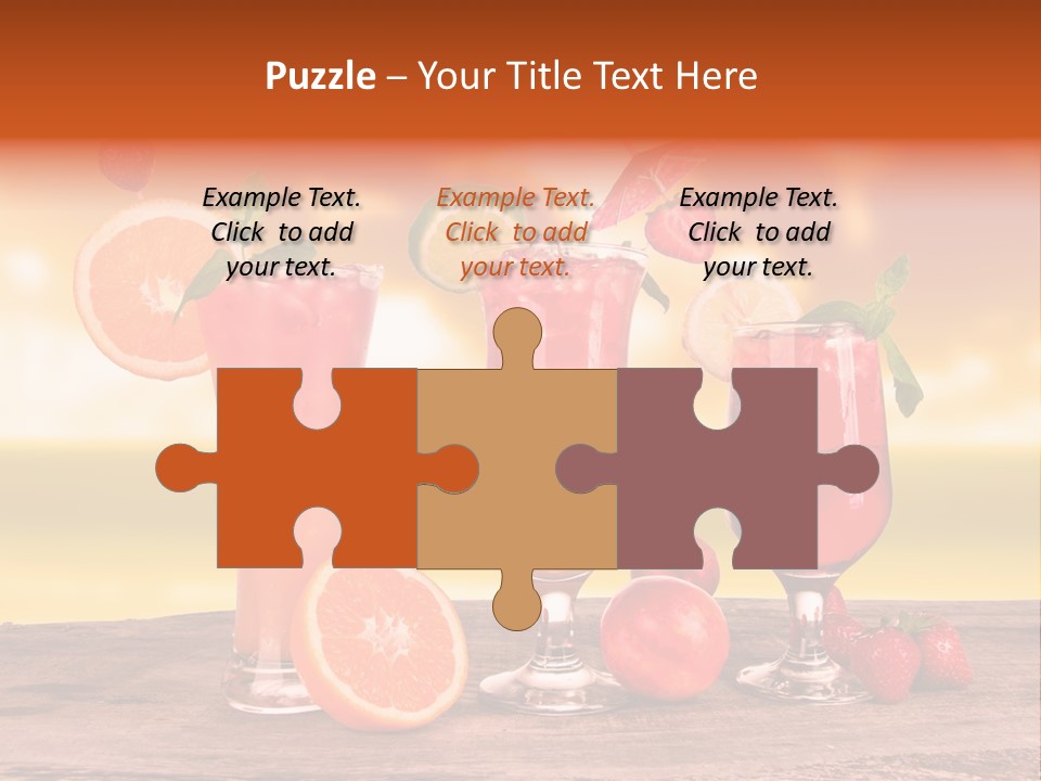 Summer Drink Bloody PowerPoint Template