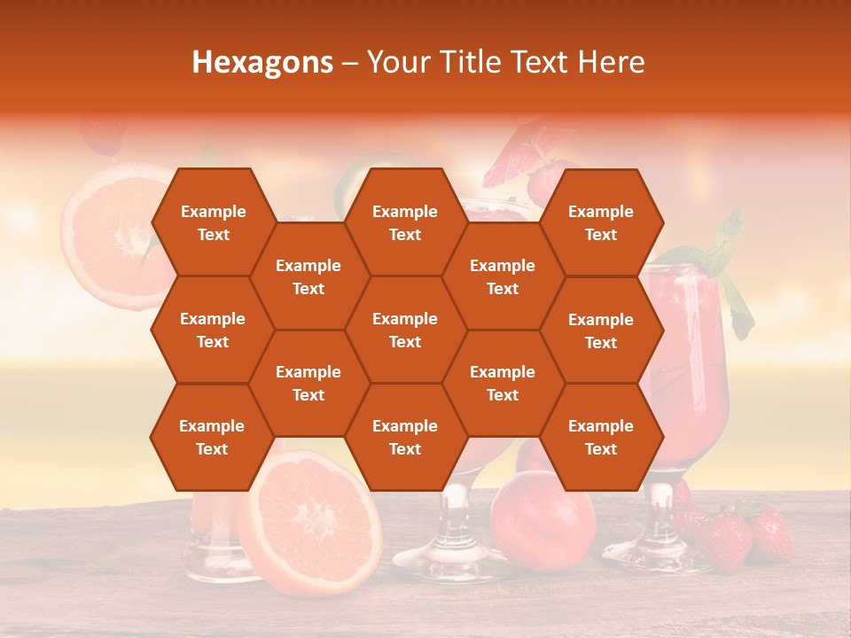 Summer Drink Bloody PowerPoint Template