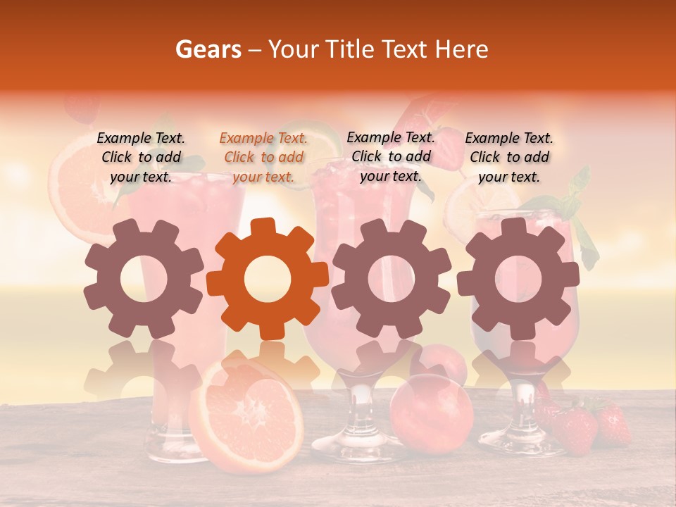 Summer Drink Bloody PowerPoint Template