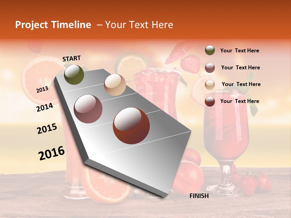 Summer Drink Bloody PowerPoint Template