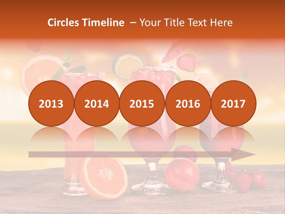 Summer Drink Bloody PowerPoint Template