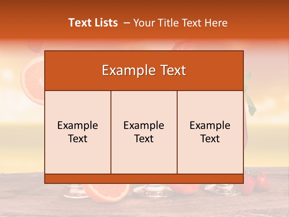 Summer Drink Bloody PowerPoint Template