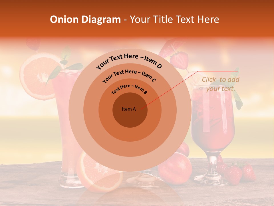 Summer Drink Bloody PowerPoint Template