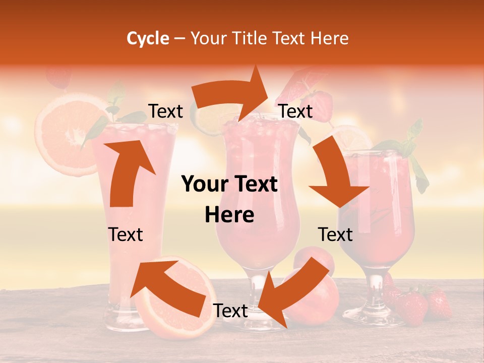 Summer Drink Bloody PowerPoint Template