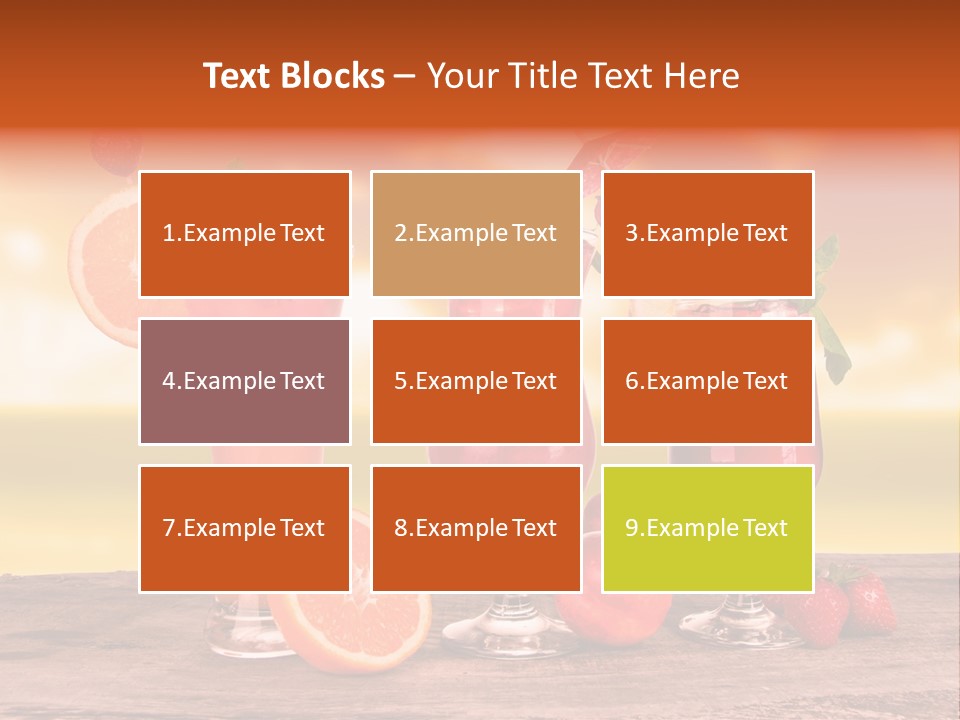 Summer Drink Bloody PowerPoint Template