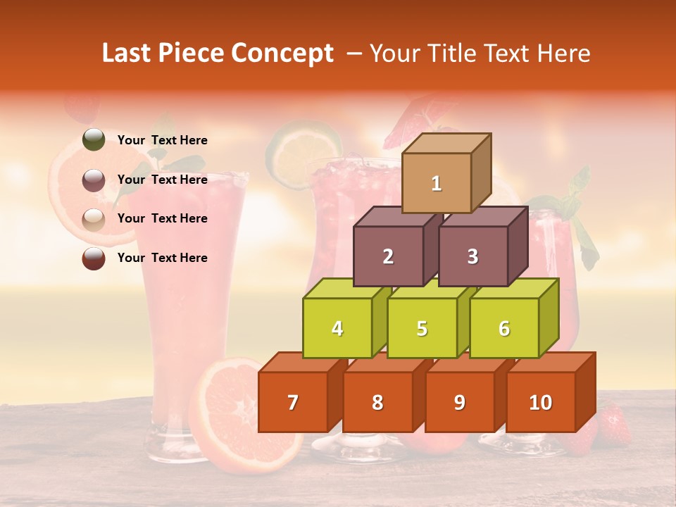 Summer Drink Bloody PowerPoint Template